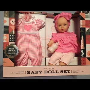 fao schwarz my first baby doll set